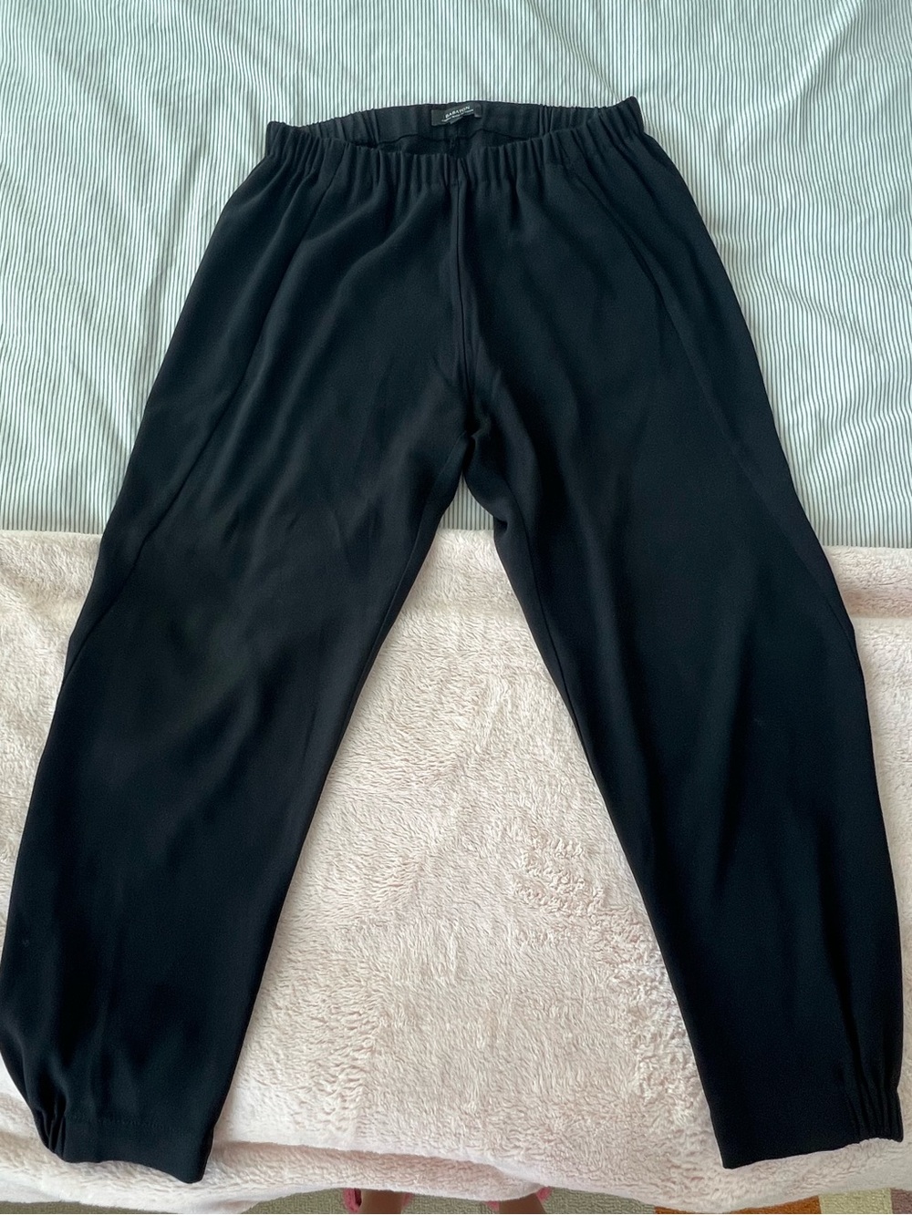 Black Elastic-Waist women’s Babaton Aritzia Pants - Small